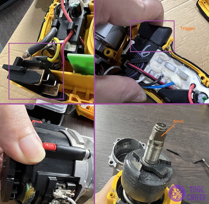 DeWALT impact wrench not turning and won't spin