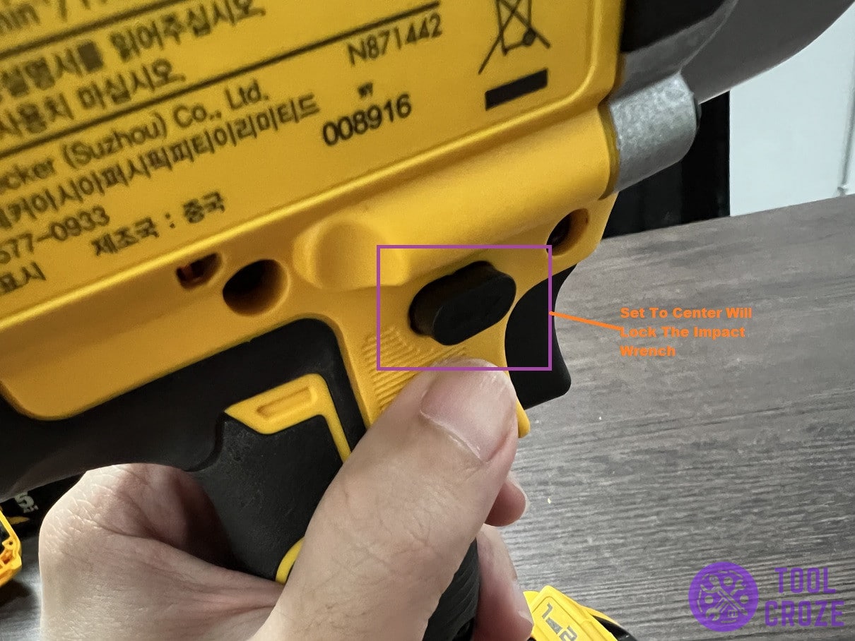 dewalt impact wrench trigger locking mechanism