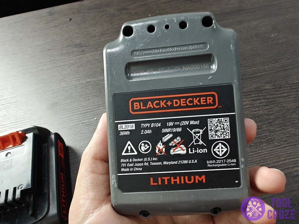 black and decker battery