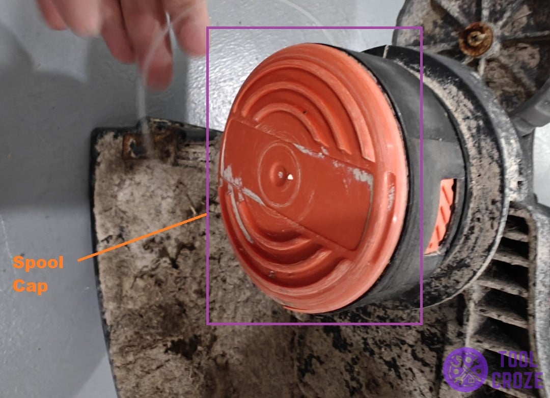 spool cap on trimmer