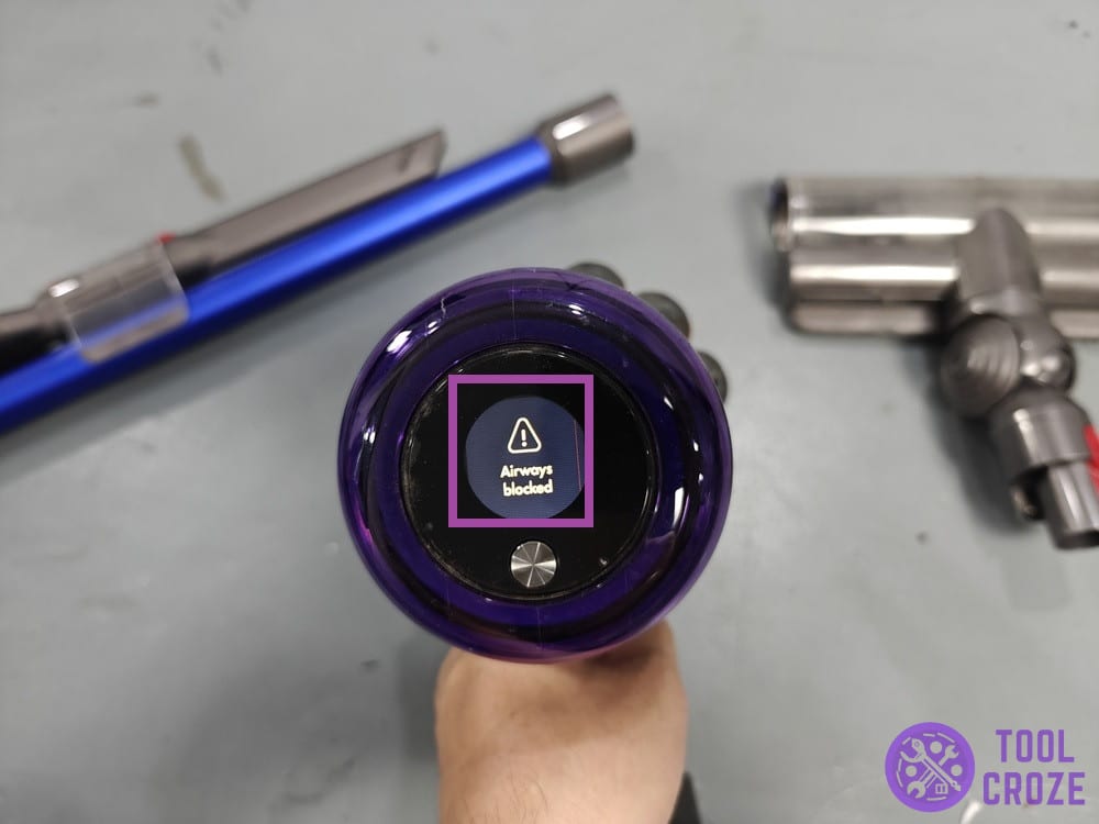 airway blocked indicator on display
