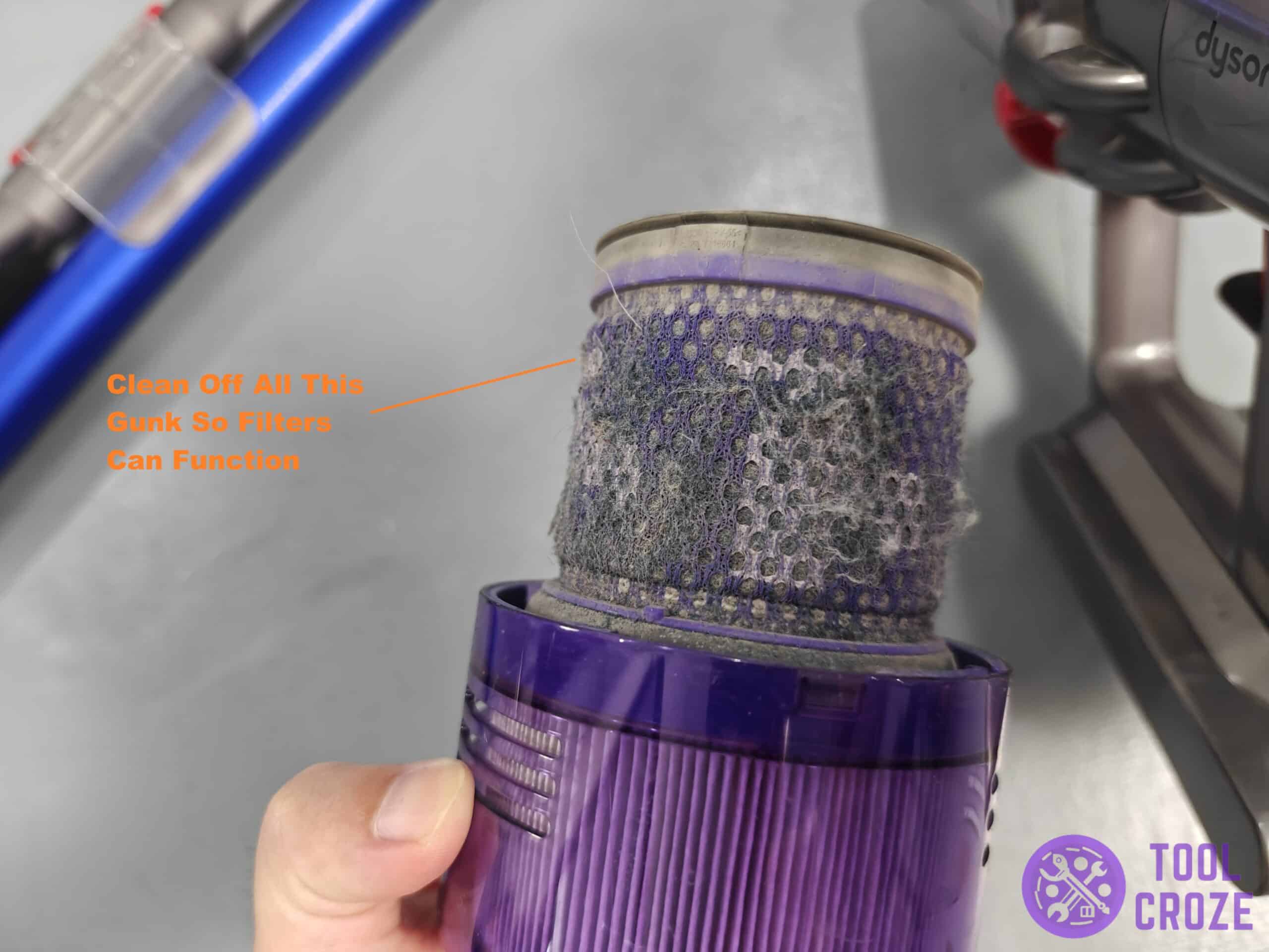 dirty dyson filter