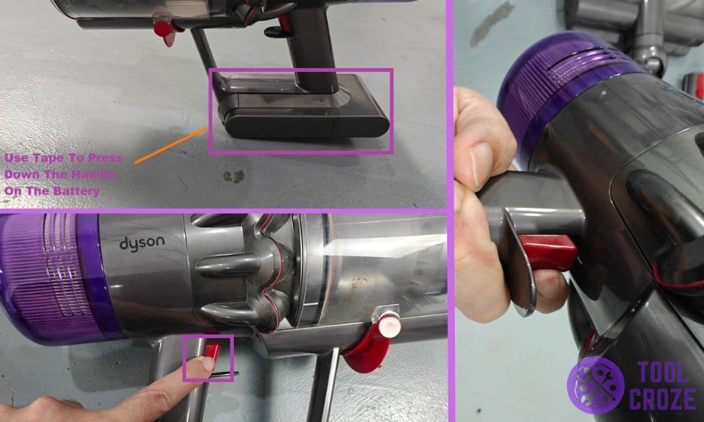 dyson cordless vacuum trigger not working