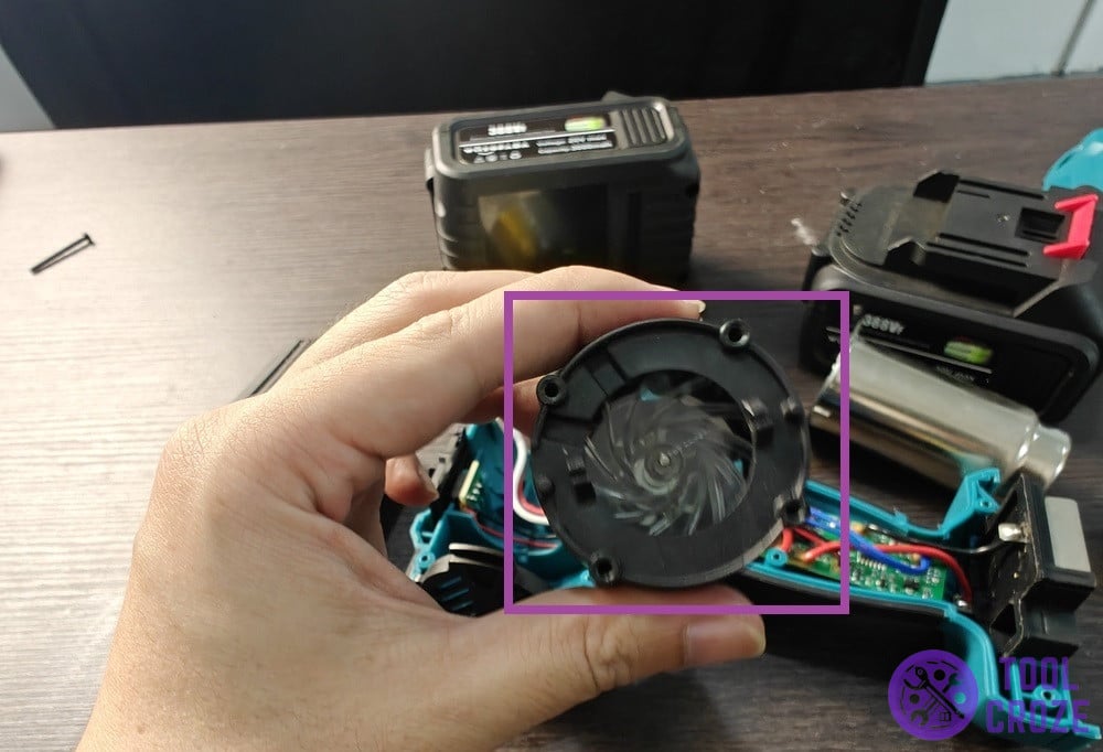 heat gun fan component