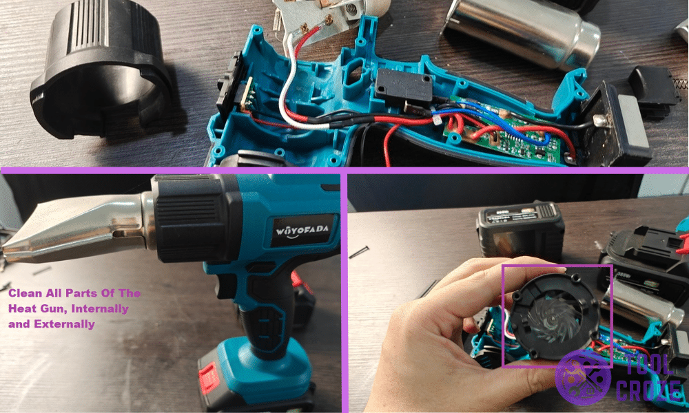 heat gun fan not working