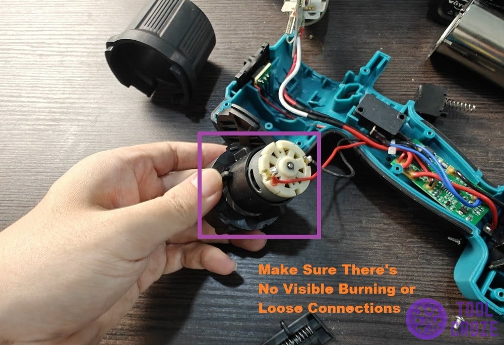 heat gun motor connection