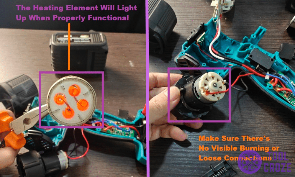 heat gun not getting hot