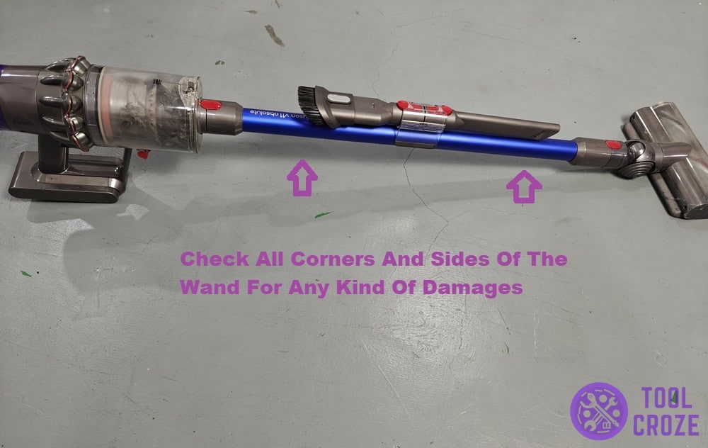 inspect wand for damages