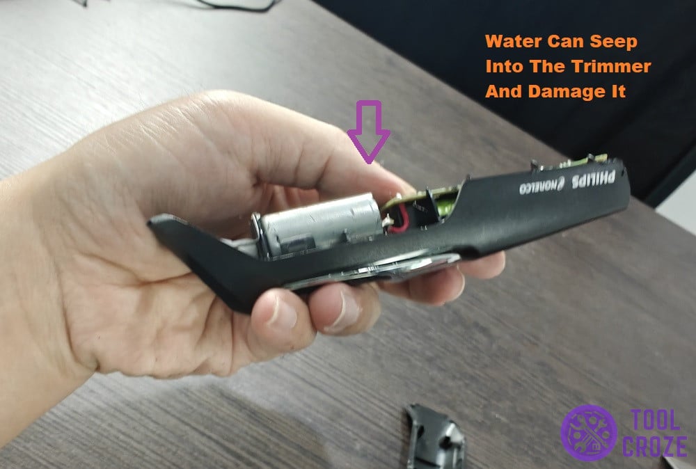 inspecting potential water damage