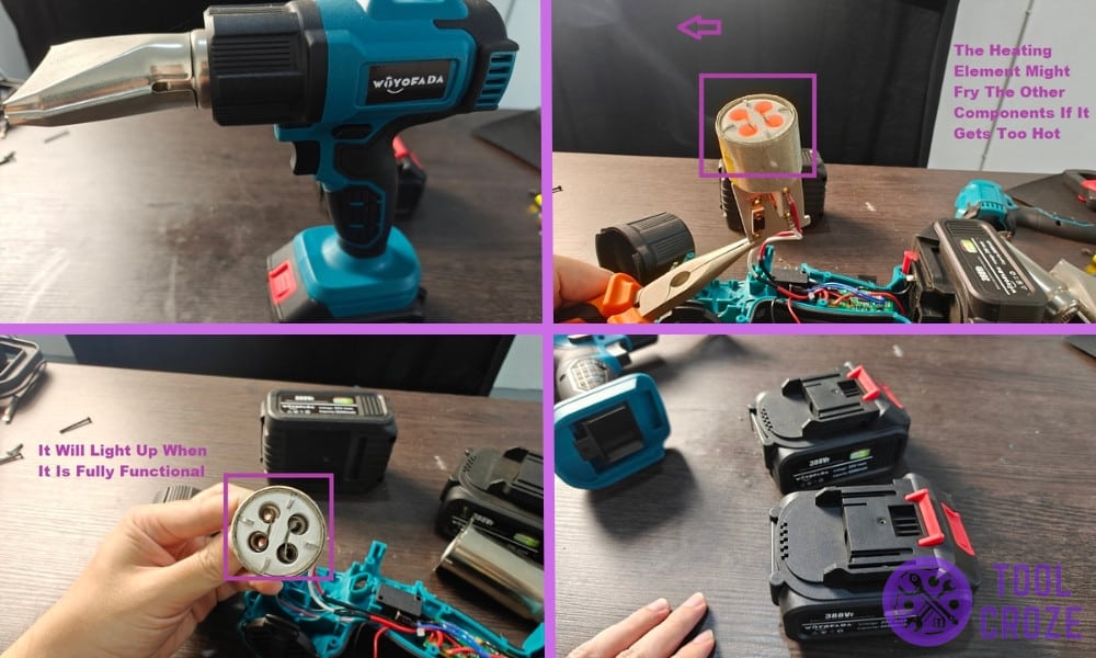 Common heat gun problems troubleshooting