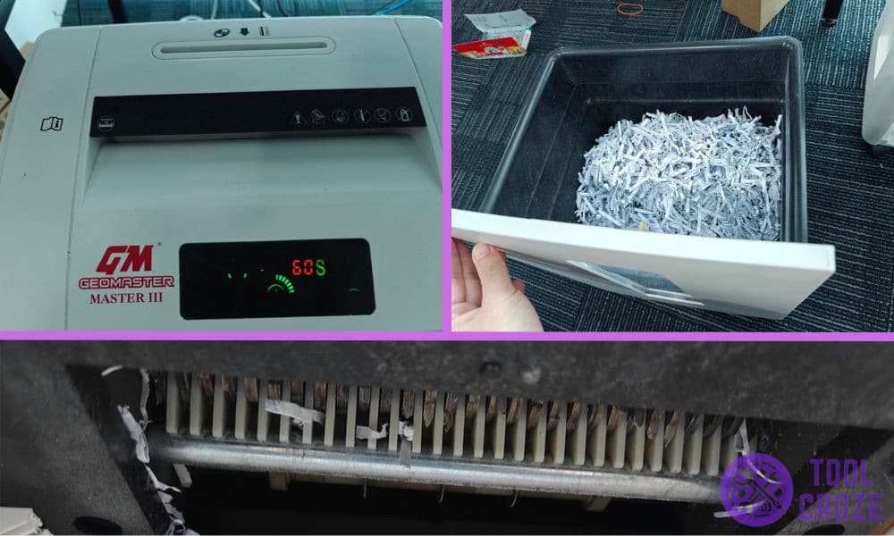 paper shredder sensor not working