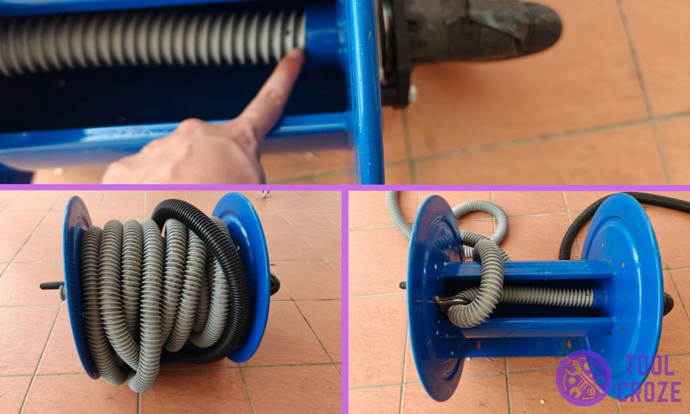 Vacuum hose reel not retracting
