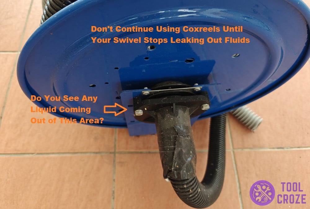 a new swivel is needed if water is leaking out of it