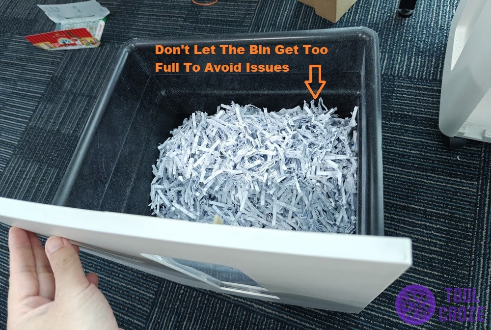 bin is too full