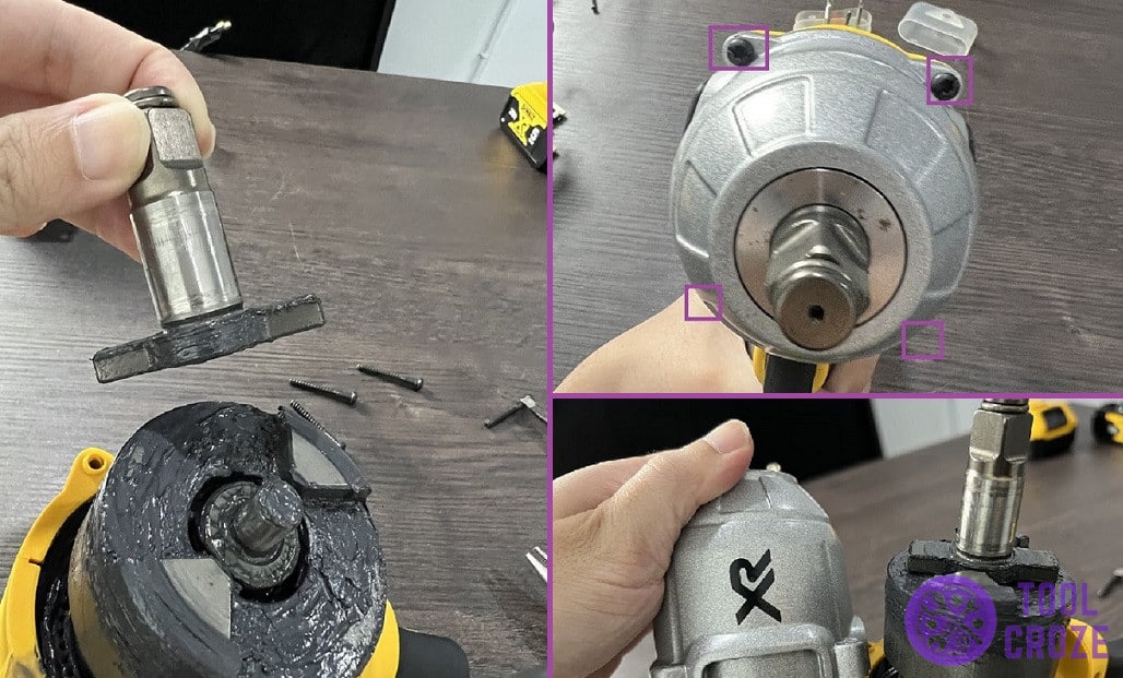 change dewalt impact wrench anvil