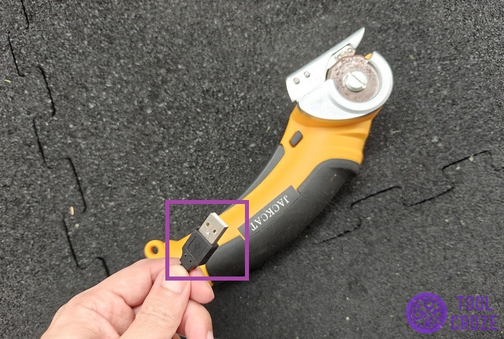 charger for the rotary cutter