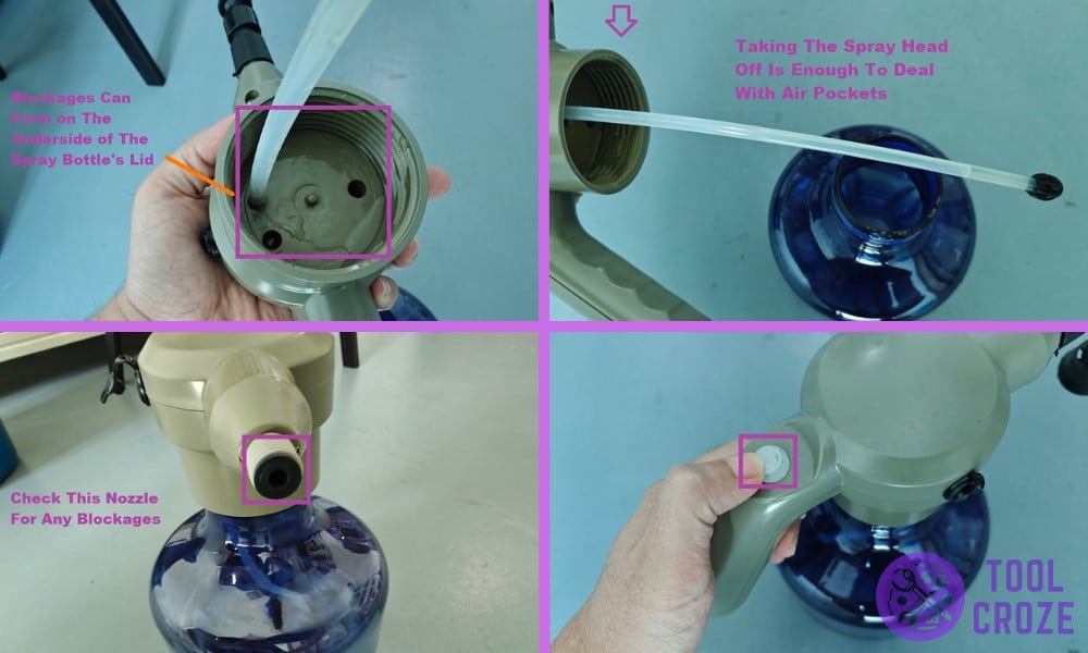 common electric spray bottle problems troubleshooting