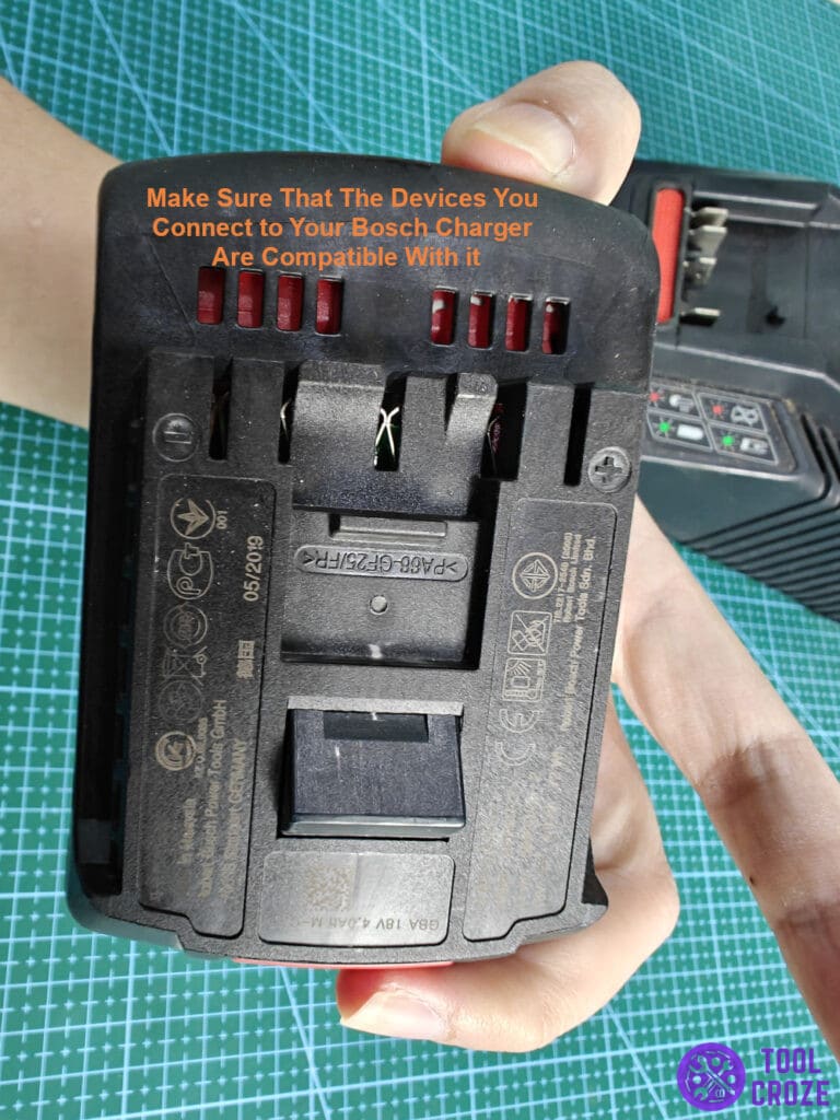 devices you connect to your Bosch charger are compatible with it