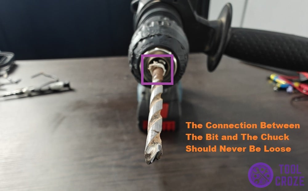 drill hammer bit connected