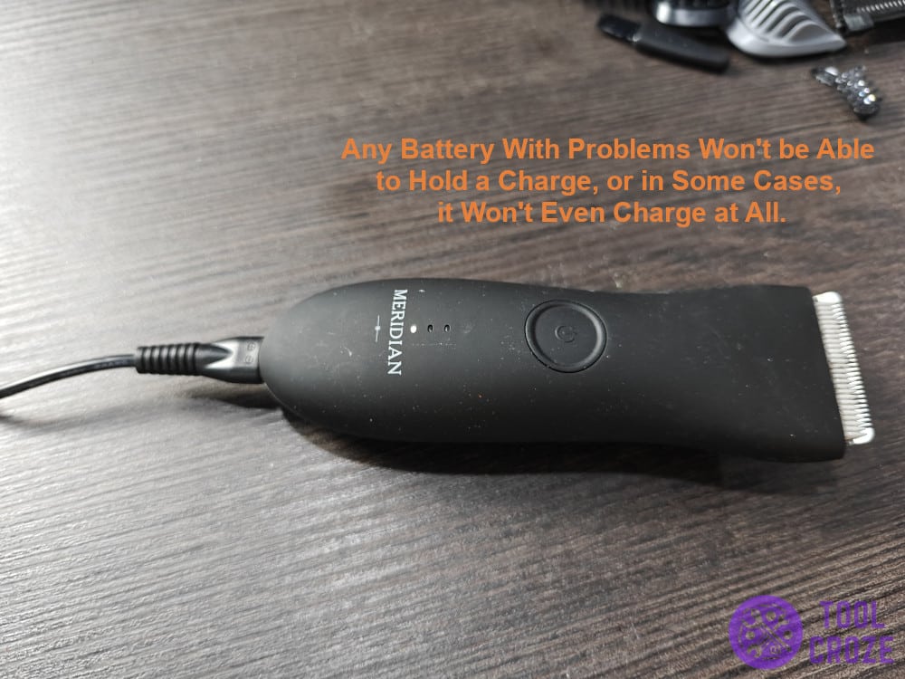 faulty battery won't hold charge or won't charge at all