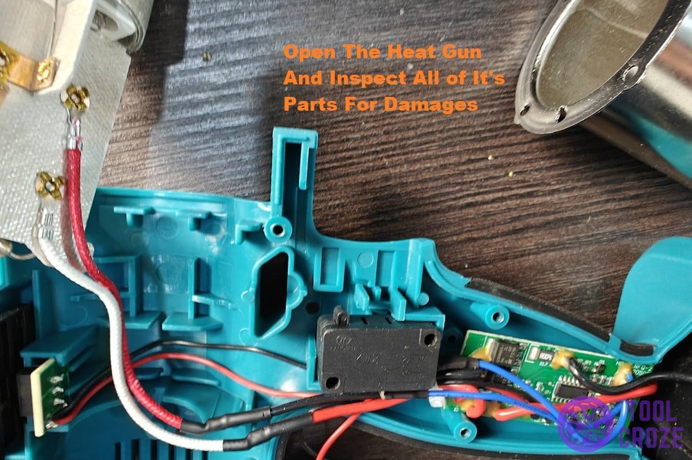 internal components of heat gun