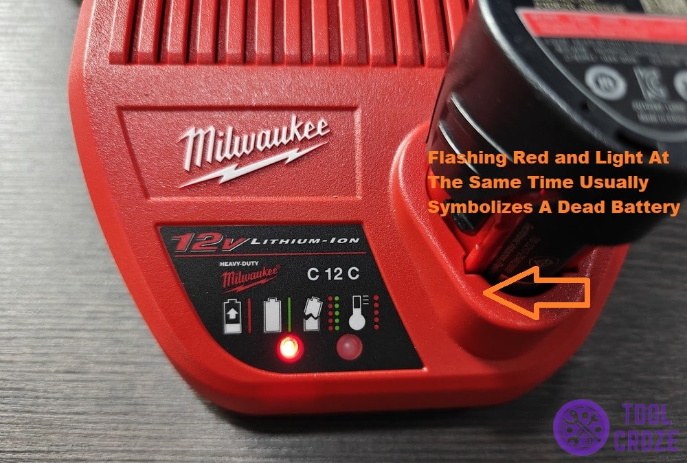 4 Ways to Fix a Milwaukee M12 Battery Not Charging Flashing Red and Green Light Tool Croze