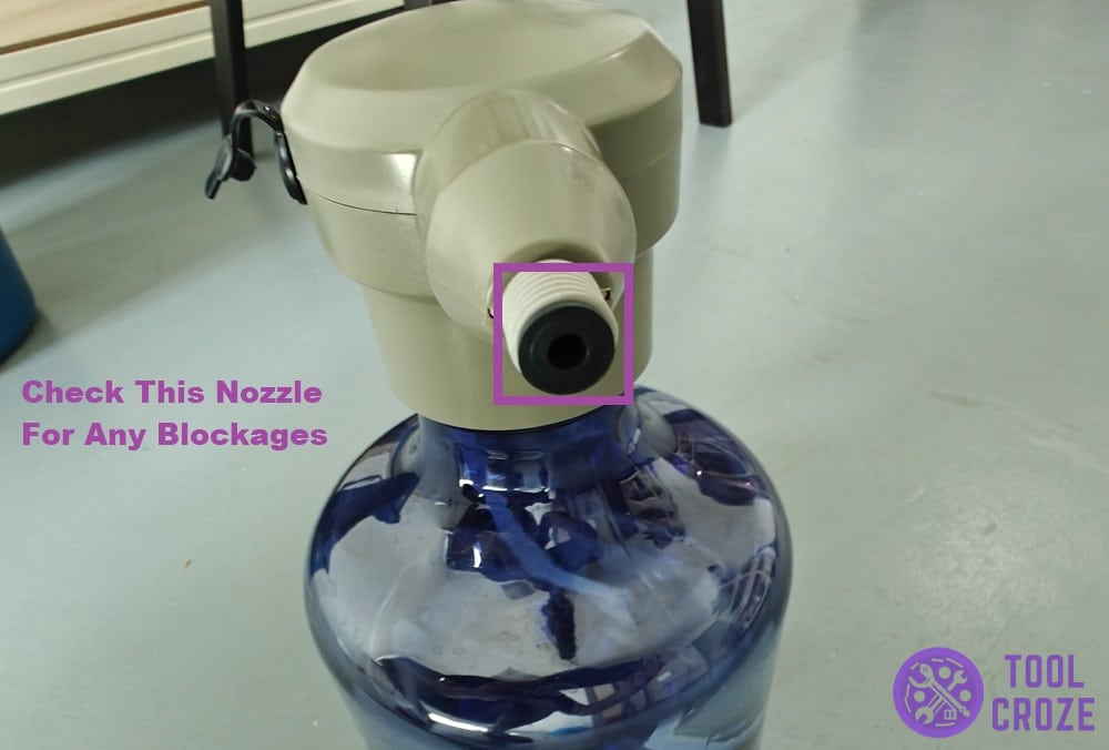 nozzle on bottle
