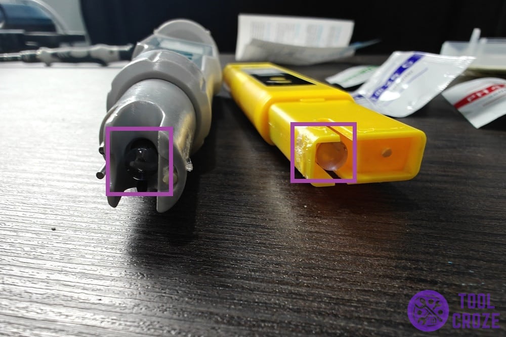 pH sensor of device