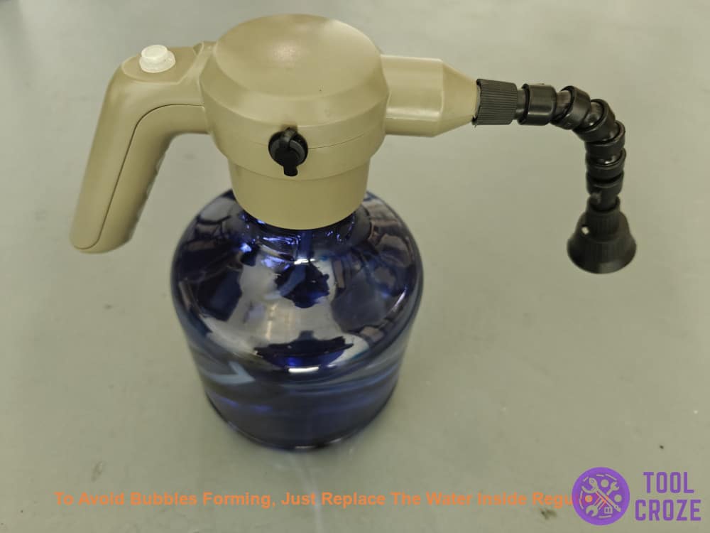 replace water regularly to avoid bubbles