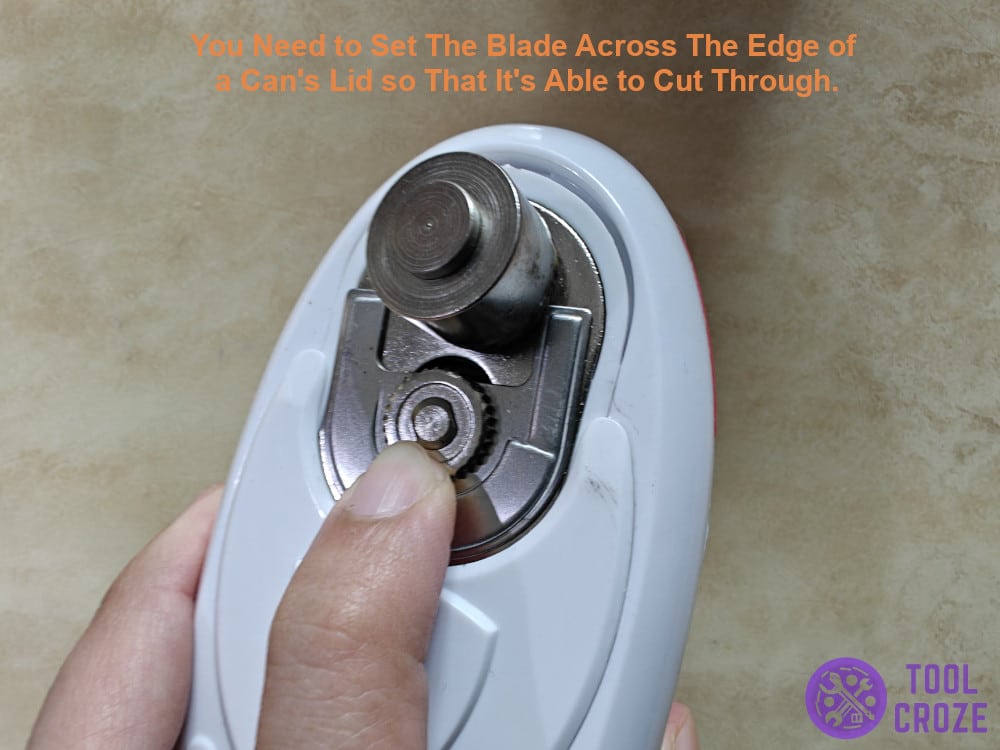 set the blade properly