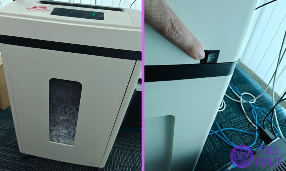 shredder not turning on and not shredding
