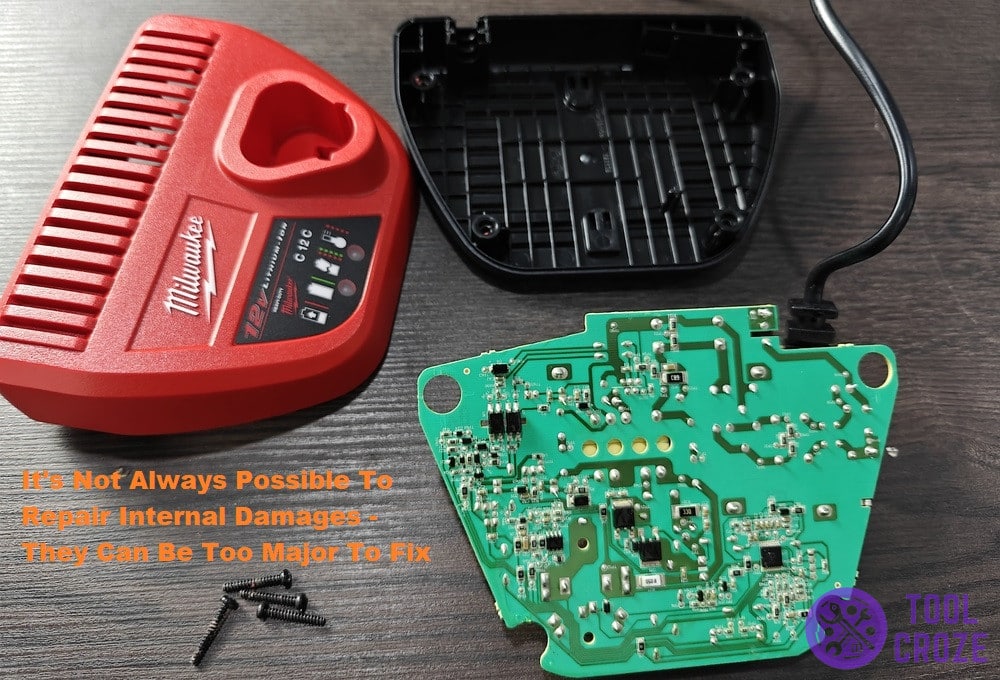sometimes internal components are too damaged to repair