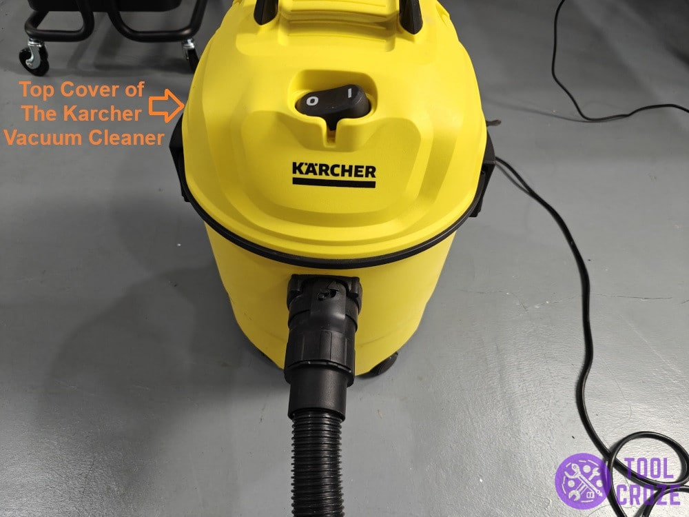 top cover of Karcher vacuum cleaner