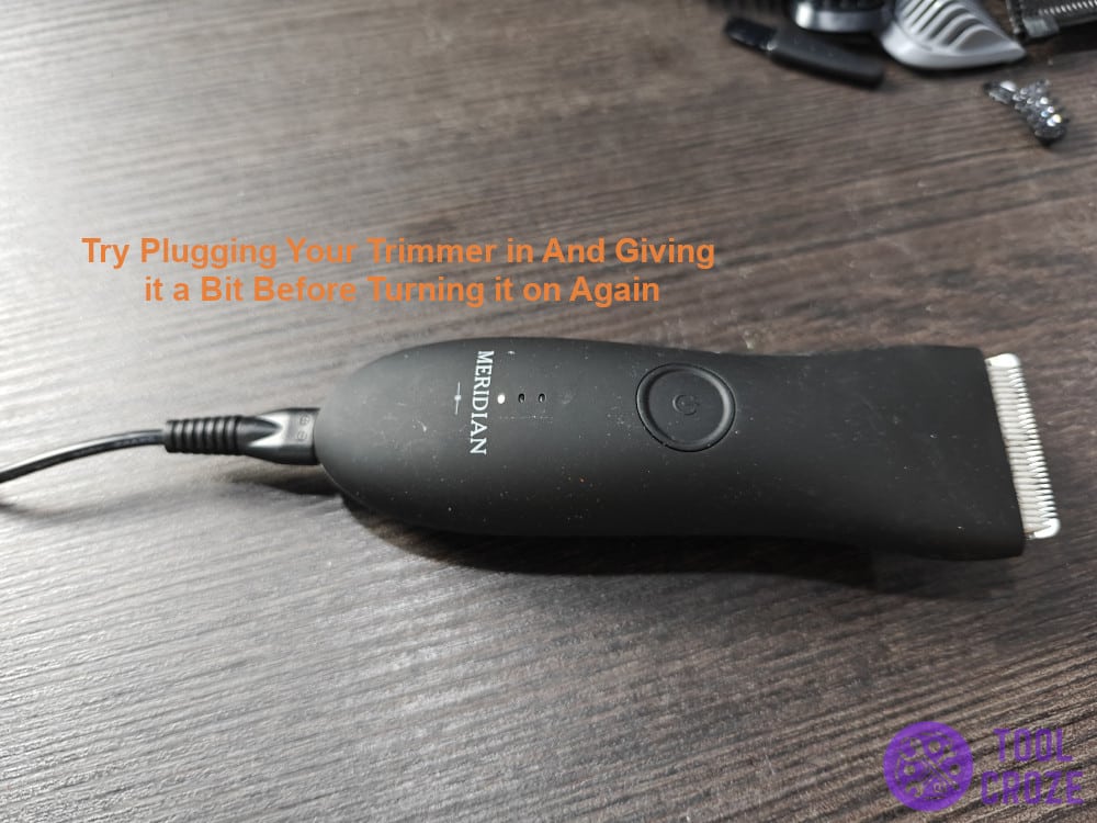 try plugging your trimmer again