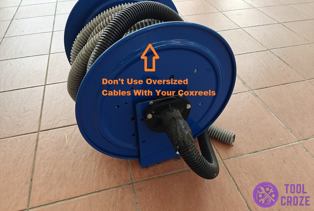 using a hose that is too large will cause issues