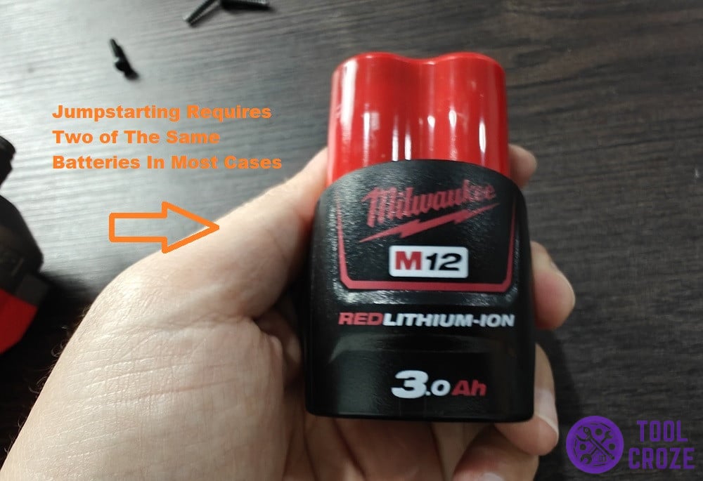 you will need two similar batteries to jumpstart