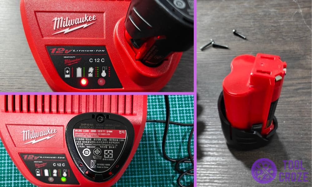 I left my Milwaukee M12 battery on the charger overnight