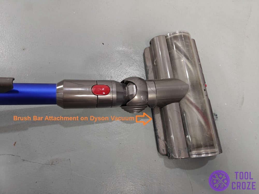 brush bar attachment on Dyson vacuum