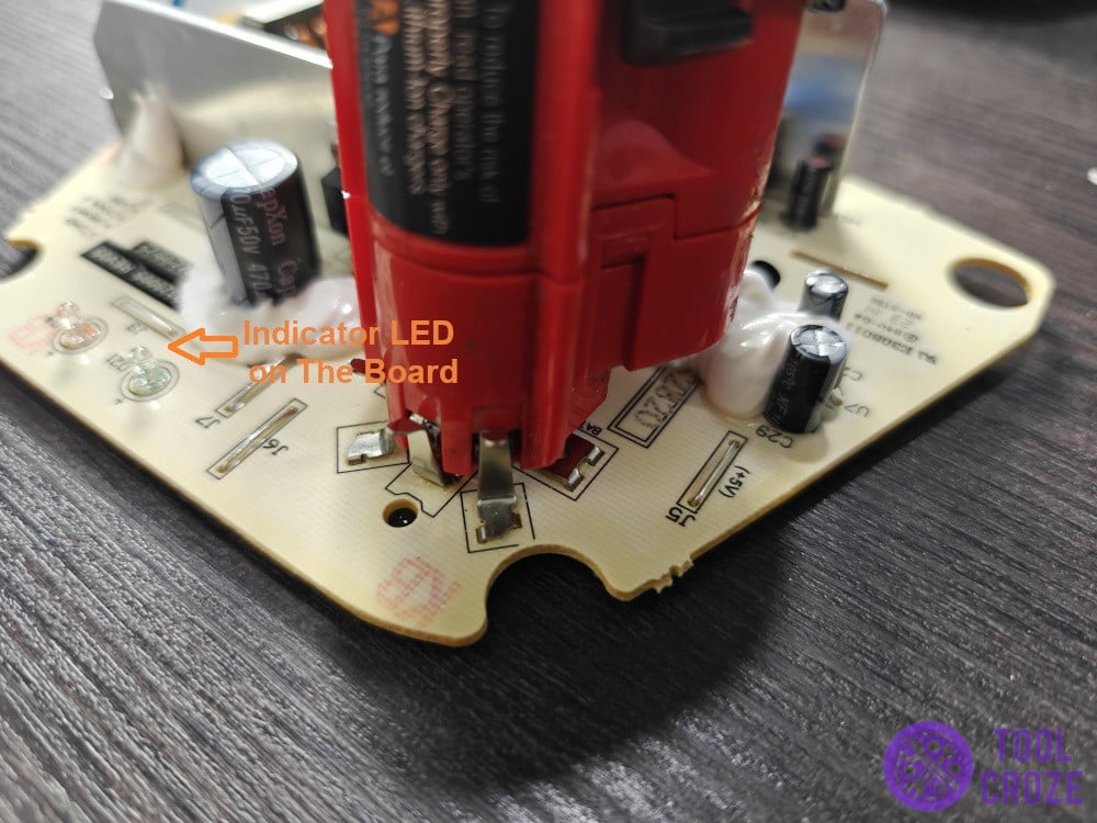 indicator LED on the board