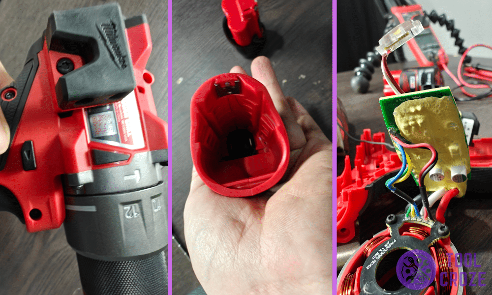 milwaukee m12 hammer drill not spinning and hammering