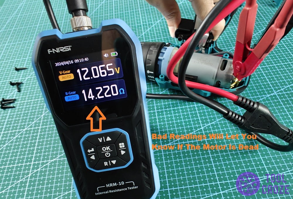 test if the motor is operational