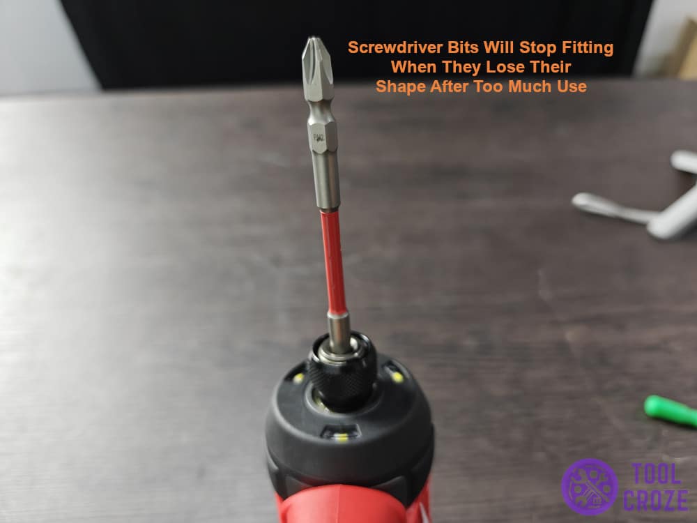 too much use of screwdriver bits