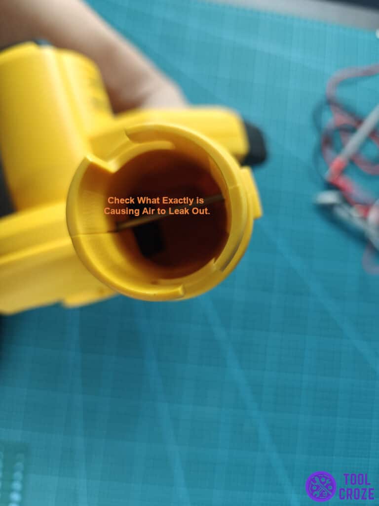 Check what exactly is causing air to leak out.