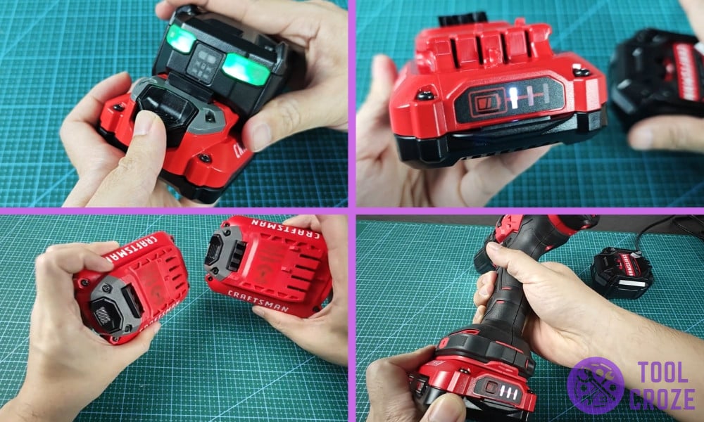 Craftsman battery not charge to full bars