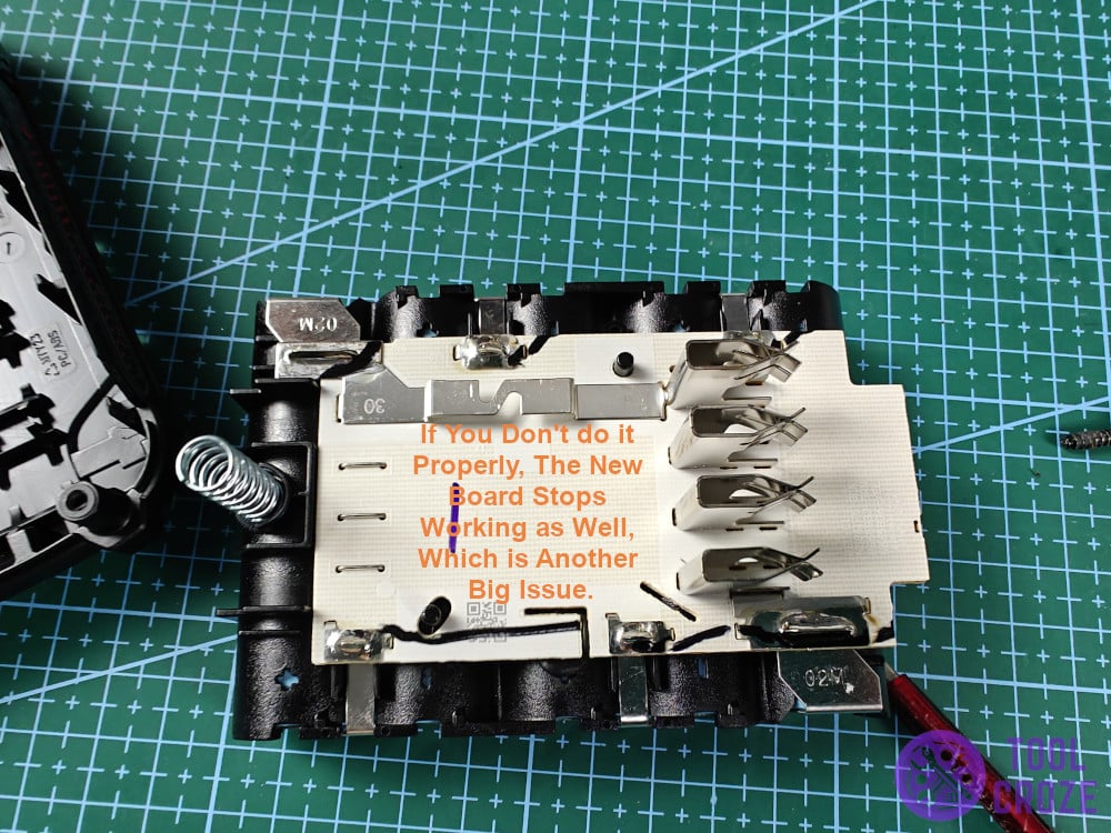 If you don't do it properly, the new board stops working as well, which is another big issue.