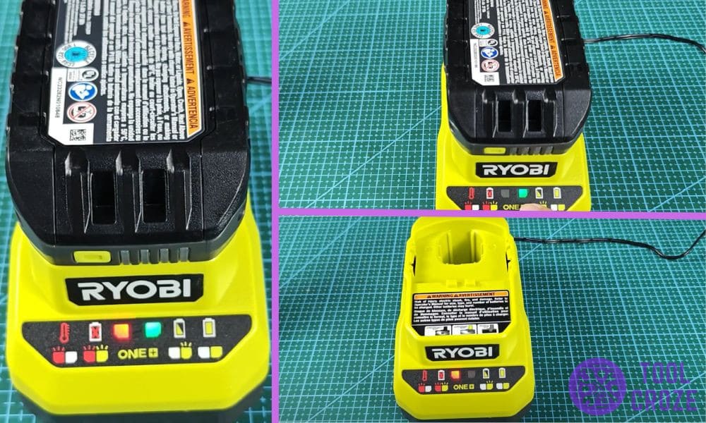 Ryobi battery Charger Lights Meaning