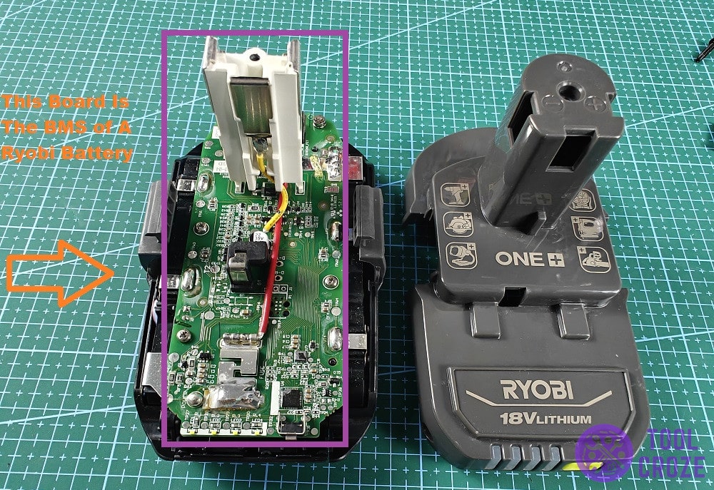 bms of a ryobi battery