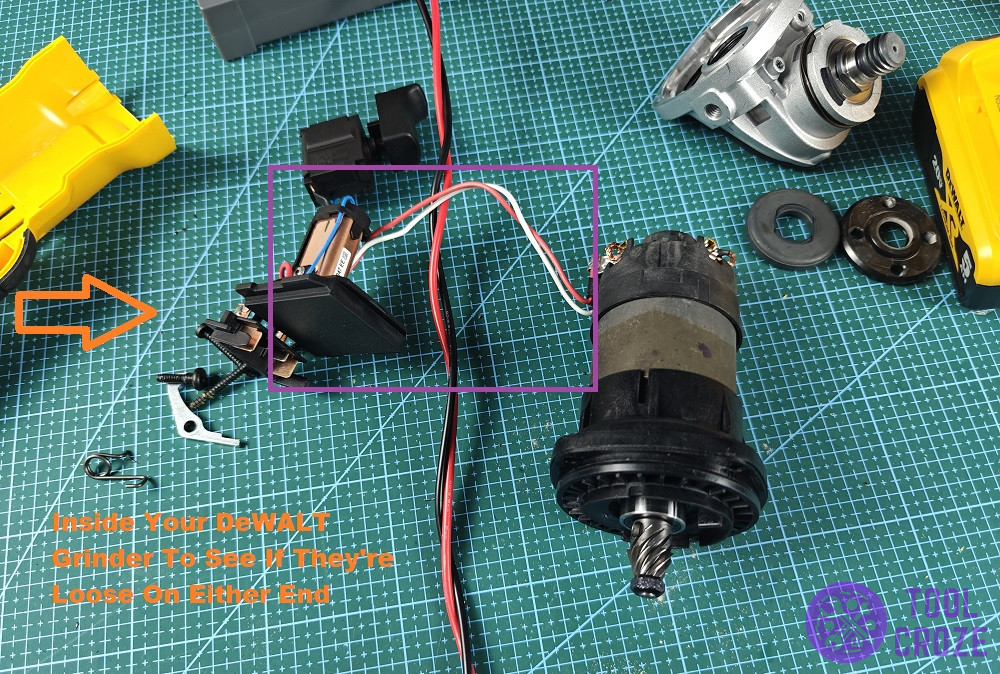 check for loose wires near motor
