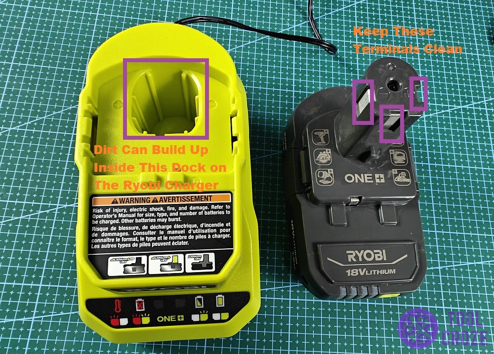 clean the connection points of both components