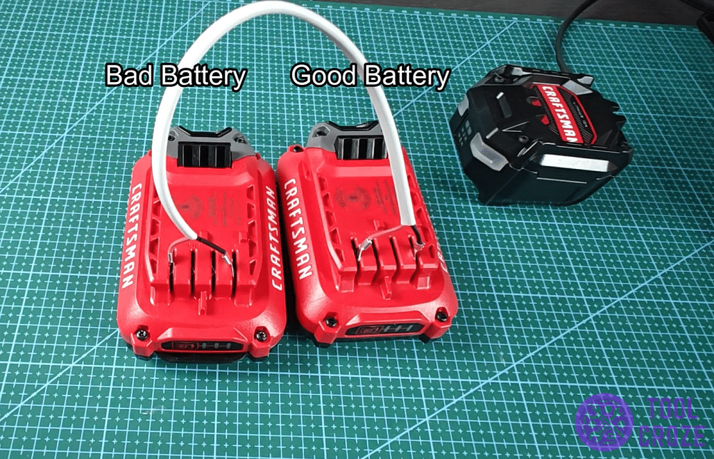 connected good and bad craftsman batteries